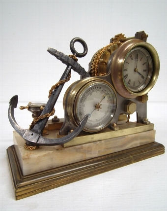 Victorian Bronzed Novelty Mantel Clock