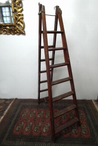 Unusual Pair of Edwardian Stepladders