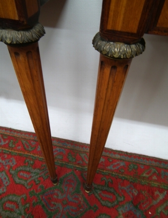 Antique Rare Pair of Marble Top Hall Tables