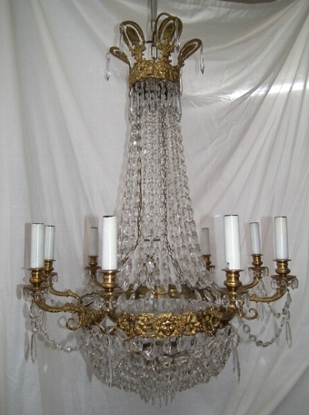 Ormolu and Glass Chandelier