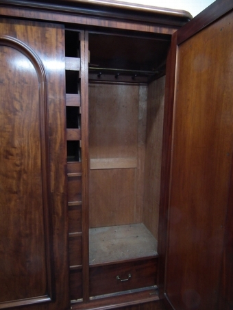 Antique Victorian Mahogany 3 Door Wardrobe