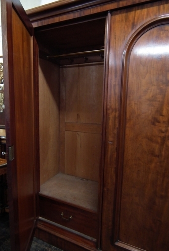 Antique Victorian Mahogany 3 Door Wardrobe