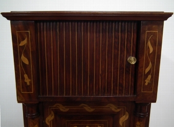 Antique Dutch Marquetry Inlaid Cabinet
