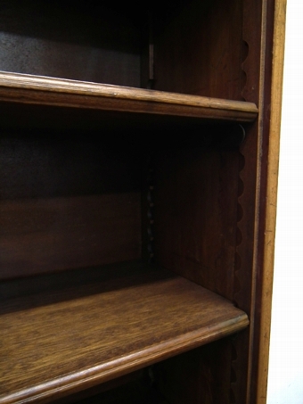 Antique Edwardian Mahogany Open Bookcase