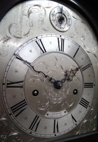 Antique Mahogany Grandmother Clock