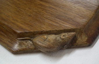 Antique Mouseman Oak Breadboard/Cheeseboard