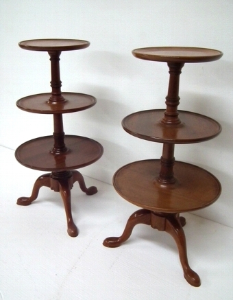Pair of George III Style Miniature Dumb Waiters
