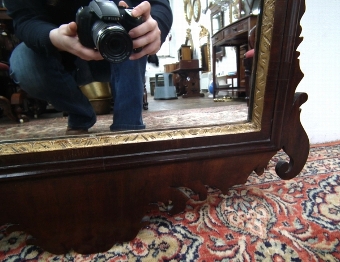 Antique Chippendale Style Wall Mirror