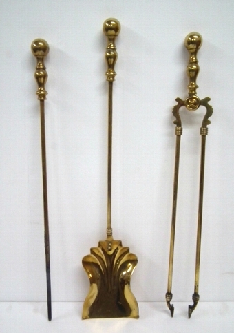 Set of 3 Brass Fire Irons