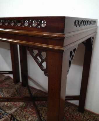 Antique Pair of George III Style Mahogany Occasional Tables