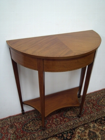 Sheraton Style Demi Lune Hall Table