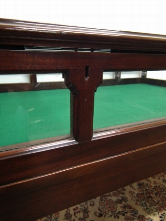 Antique Unusual Mahogany Display Case