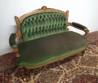 Late Victorian 2 Seater Boudoir Settee