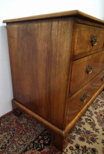 Antique George III Style Walnut Chest of Drawers