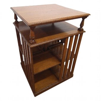 Oak Revolving Bookcase