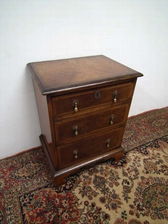 Neat Sized George III Style Walnut Chest of Drawers