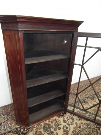 Antique George III Style Mahogany Corner Cupboard