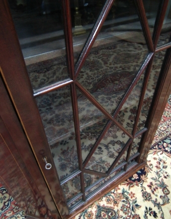 Antique George III Style Mahogany Corner Cupboard