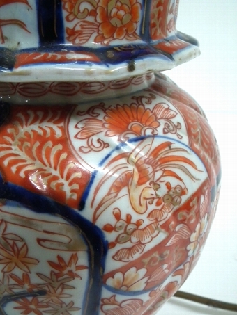 Antique Converted Imari Vase