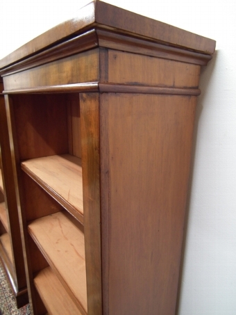 Antique Pair of Victorian Style Mahogany Open Bookcases