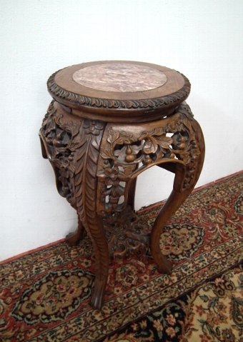Chinese Marble Top Stand