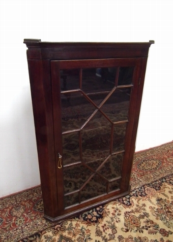 George III Mahogany Corner Cupboard
