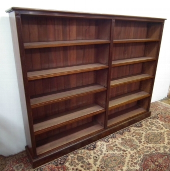 Antique Pair of Mahogany Open Bookcases