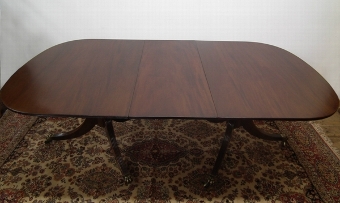 Antique Regency Style Mahogany Dining Table