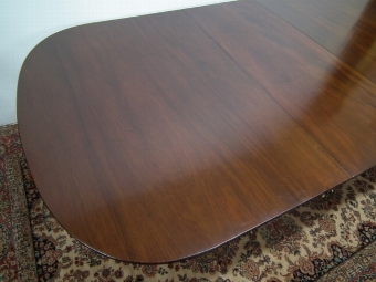 Antique Regency Style Mahogany Dining Table