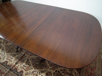 Antique Regency Style Mahogany Dining Table