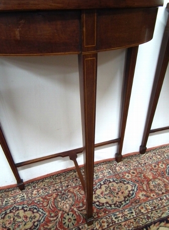 Antique Pair of Edwardian Inlaid Side Tables