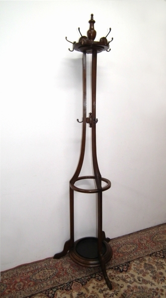 Large Circular Oak Hall Stand
