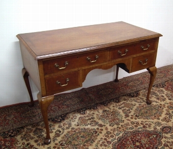 Georgian Style Walnut Dressing Table/Desk