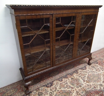 Chippendale Style Mahogany Display Cabinet