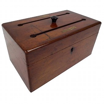 Victorian Mahogany Stationery Cabinet
