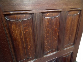 Antique Carved Oak Bishops Chair