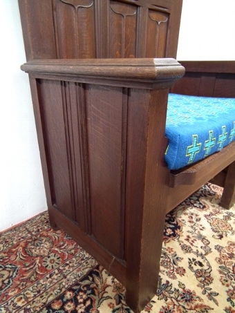 Antique Carved Oak Bishops Chair