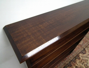 Antique Edwardian Stained Mahogany Open Bookcase