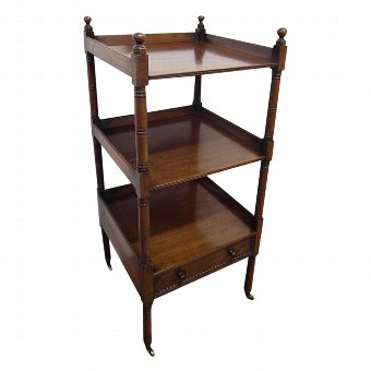 Scottish Mahogany 3 Tier Whatnot