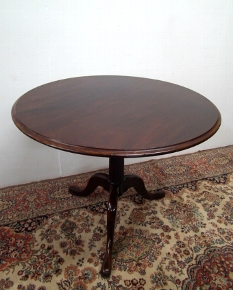 George III Mahogany Snap Top Occasional Table