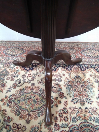 Antique George III Mahogany Snap Top Occasional Table