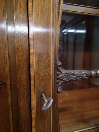 Antique George III Style Mahogany 3 Door Cabinet Bookcase