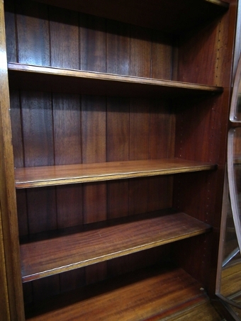 Antique George III Style Mahogany 3 Door Cabinet Bookcase
