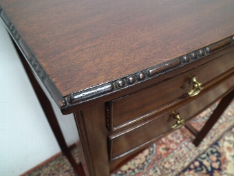 Antique Mahogany Bow Fronted Side Table