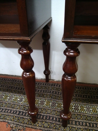 Antique Pair of Georgian Style Open Bedside Lockers
