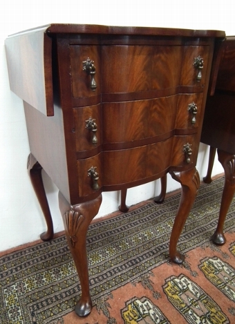 Antique Pair of Queen Anne Style Bedside Lockers