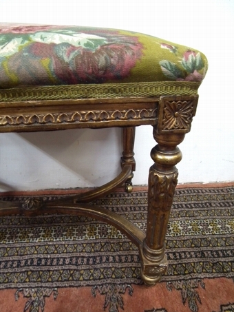 Antique Rococo French Style Gilded Stool