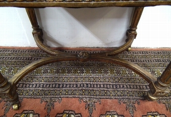Antique Rococo French Style Gilded Stool