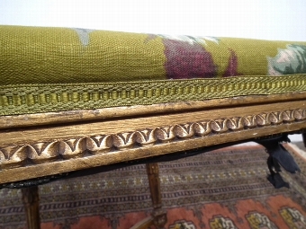 Antique Rococo French Style Gilded Stool
