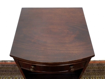 Antique Mahogany Bow Front Locker